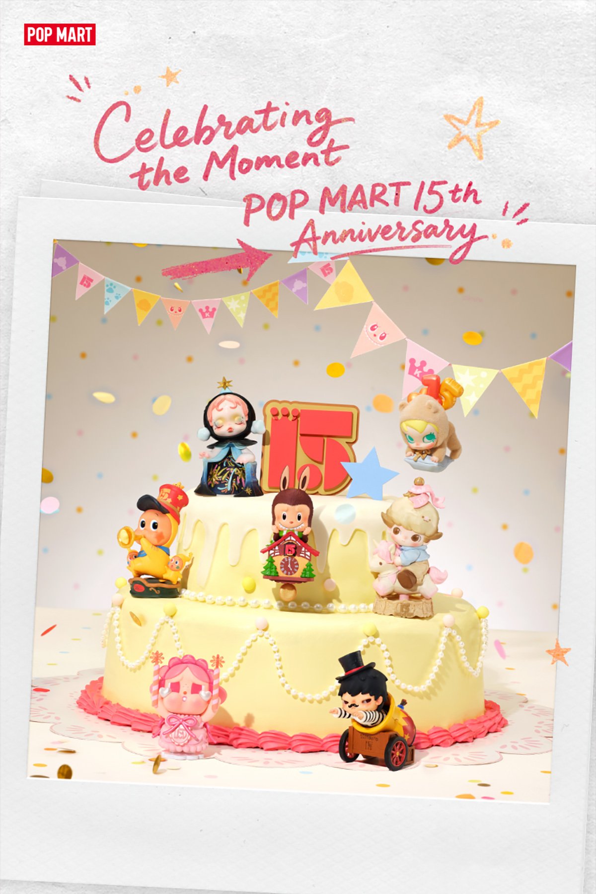 Celebrating the Moment POP MART 15th Anniversary Series Figures 