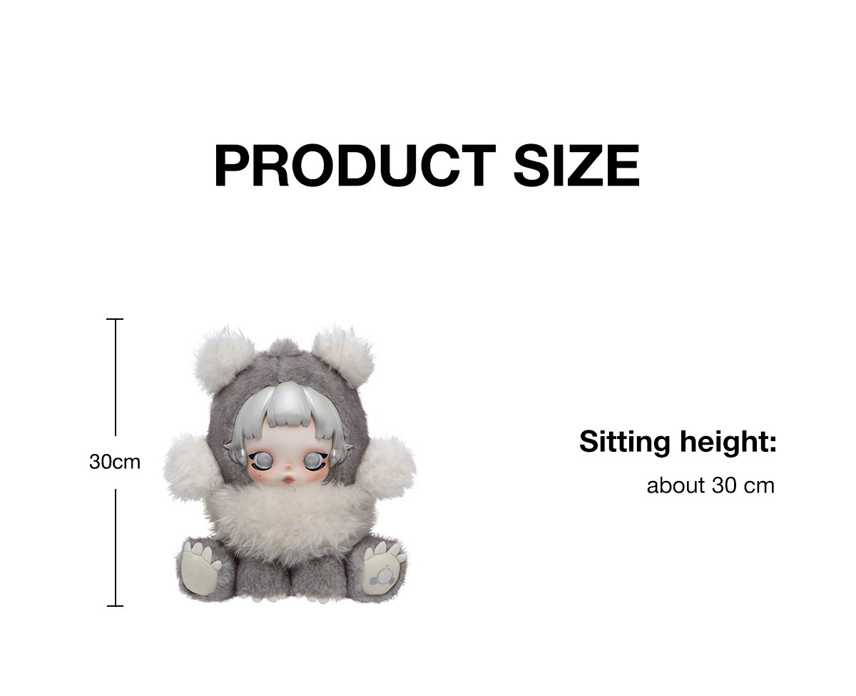 θ SKULLPANDA Punk Panda Plush Doll - POP MART Official