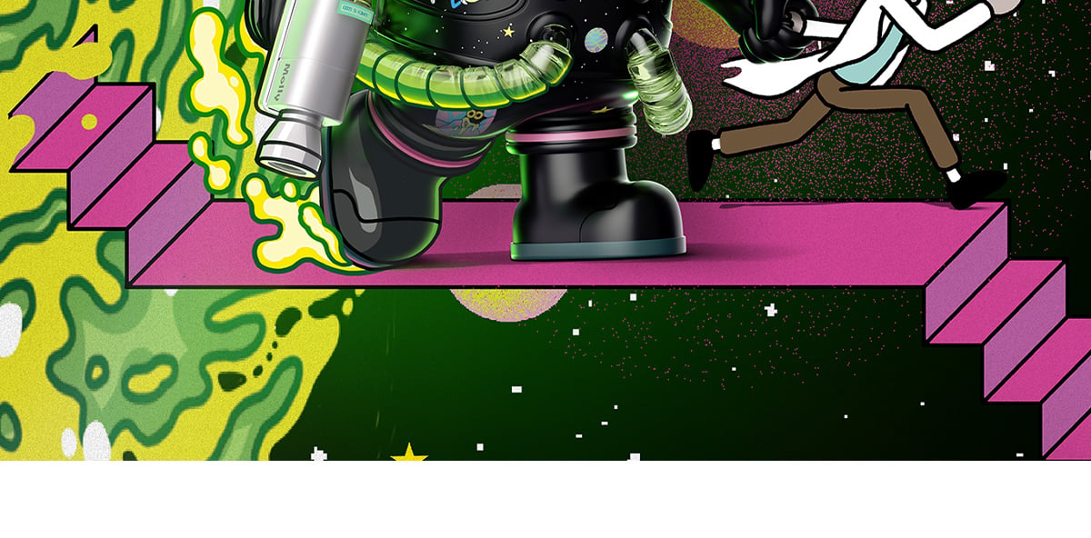 MEGA SPACE MOLLY 400% Rick and Morty - POP MART Official