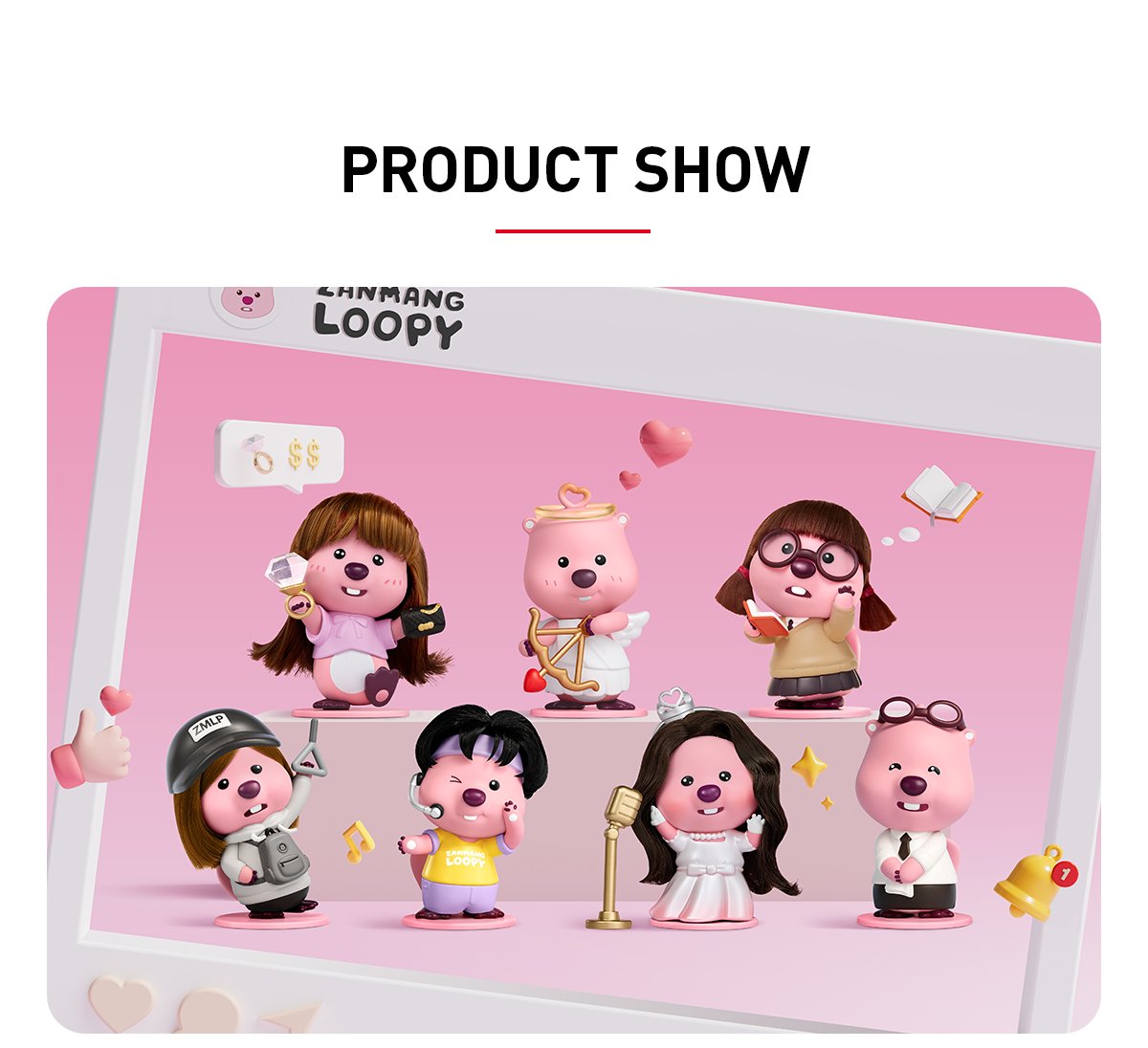 POPMART ZANMANG LOOPY's Moments シークレット付き ZANMANG LOOPY's Moments Series Figures - POP MART Official