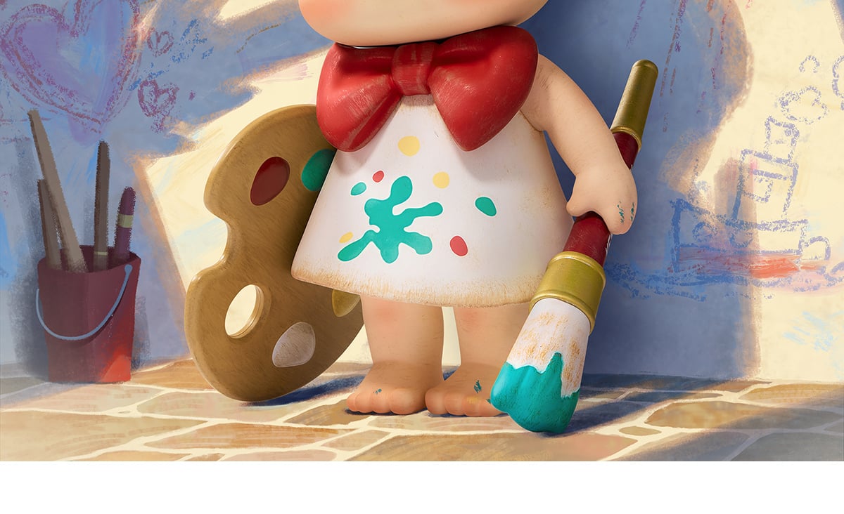 Baby Molly Future Painter Figurine - POP MART Official