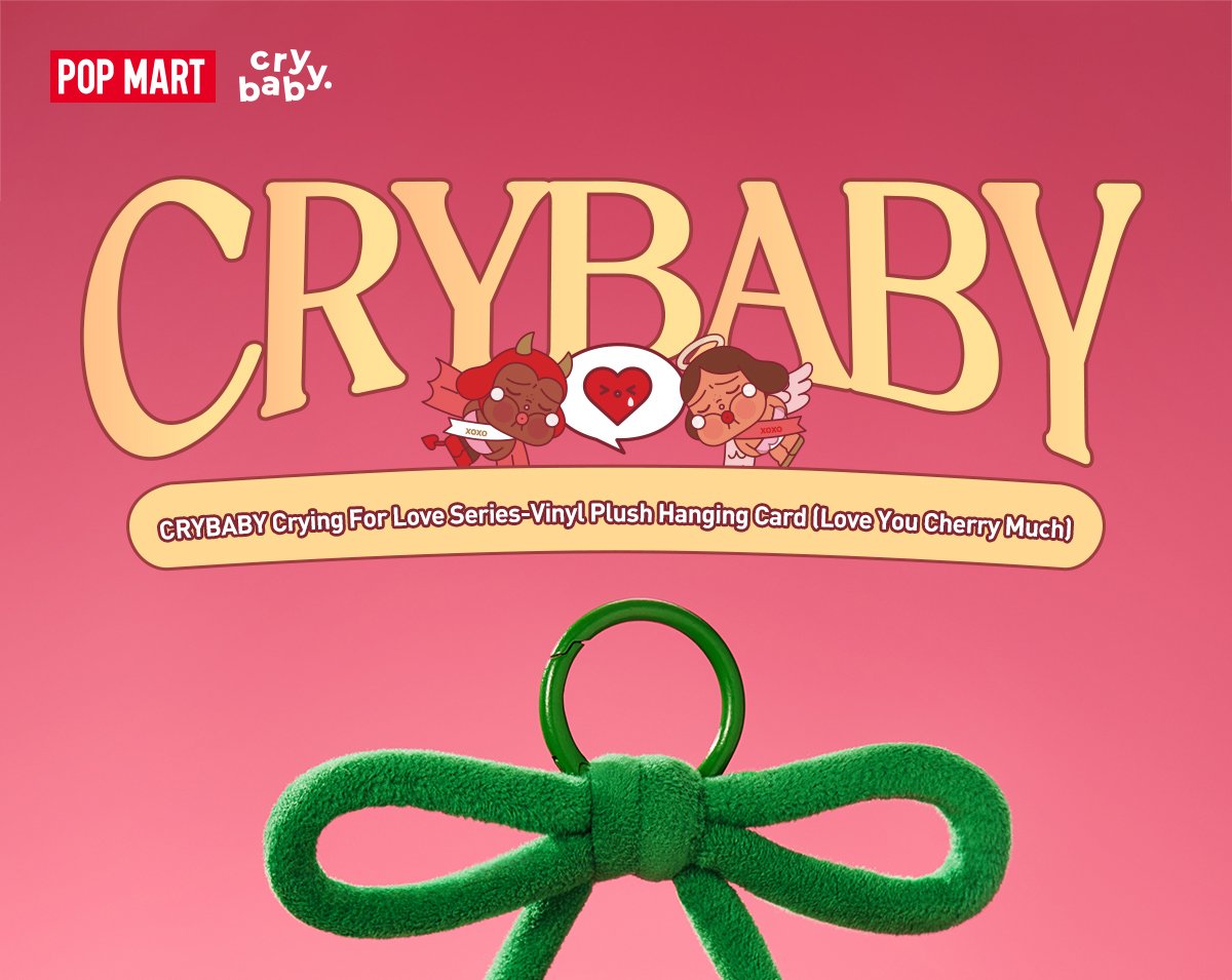 CRYBABY Crying For Love Series-Vinyl Plush Hanging Card (Love You