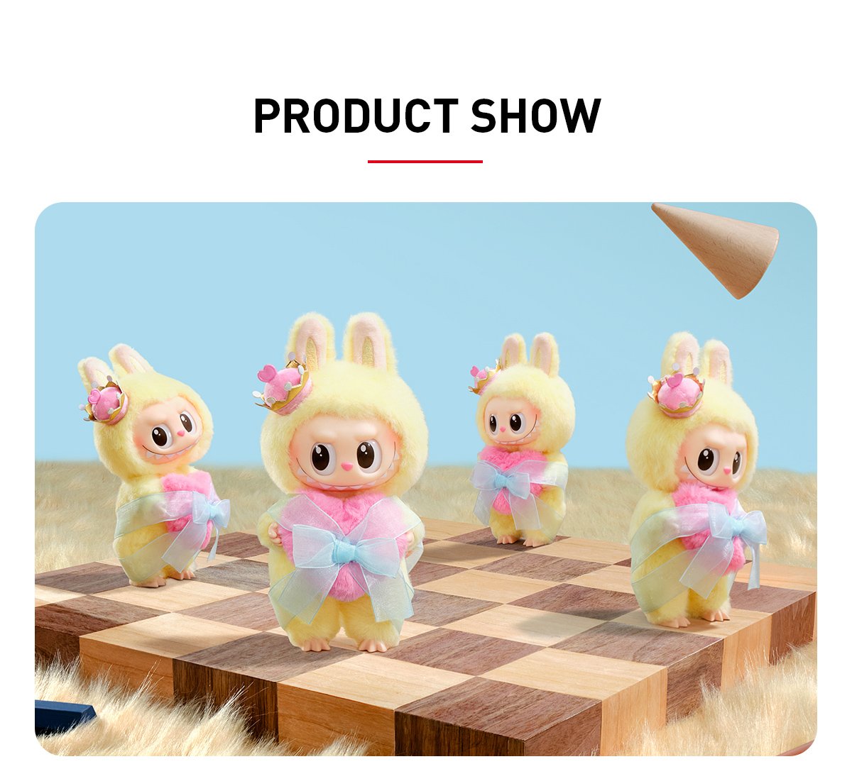 THE MONSTERS Let's Checkmate Series-Vinyl Plush Hanging Card - POP