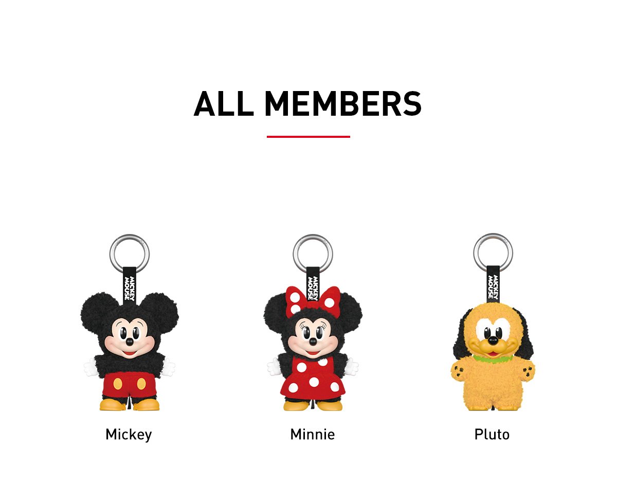 Mickey Family Cute Together Keychain Series Figures - POP MART