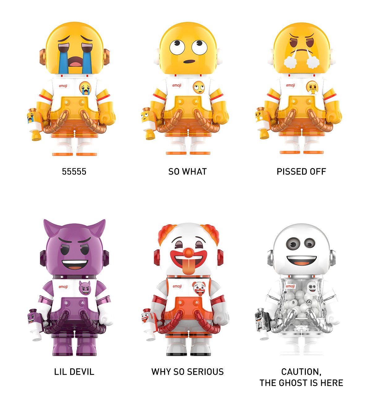 MEGA SPACE MOLLY 100% × emoji™ Series - POP MART Official