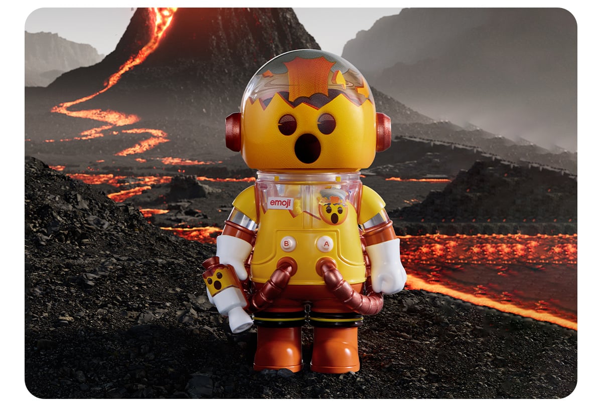 MEGA SPACE MOLLY 100% × emoji™ Series - POP MART Official