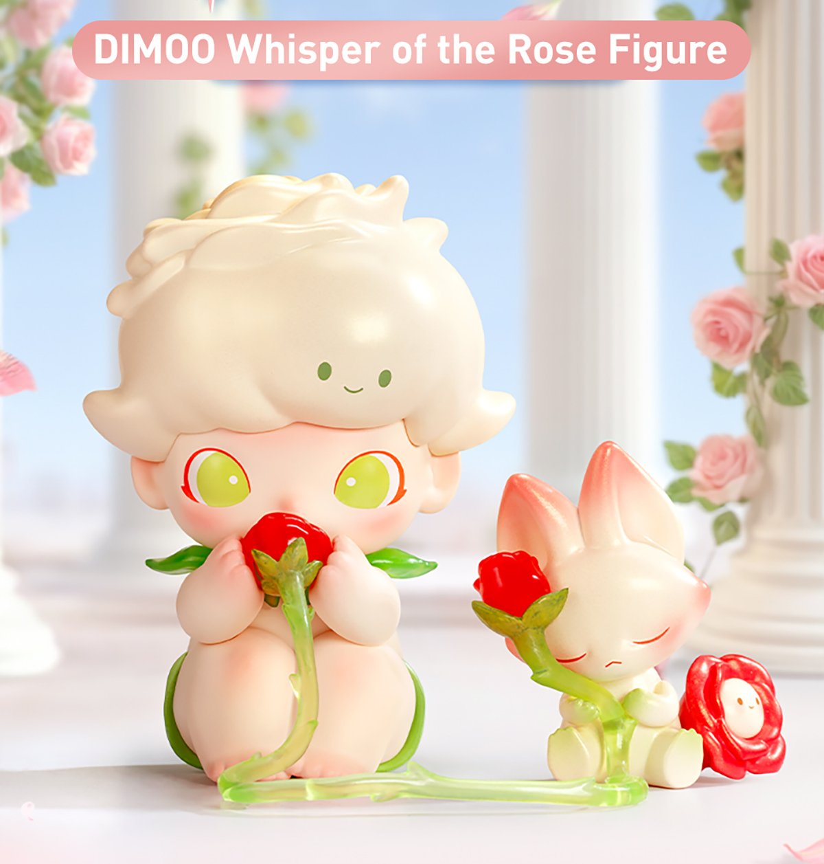 POPMART Dimoo flower フラワーフェアリー DIMOO Whisper of the Rose Figure - POP MART Official