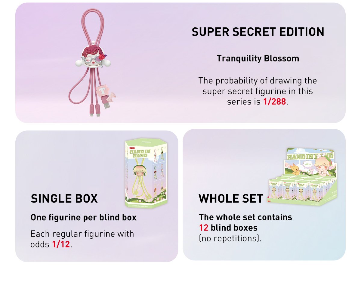 Hand in Hand Series-2 in 1 cable blind box | POP MART Official