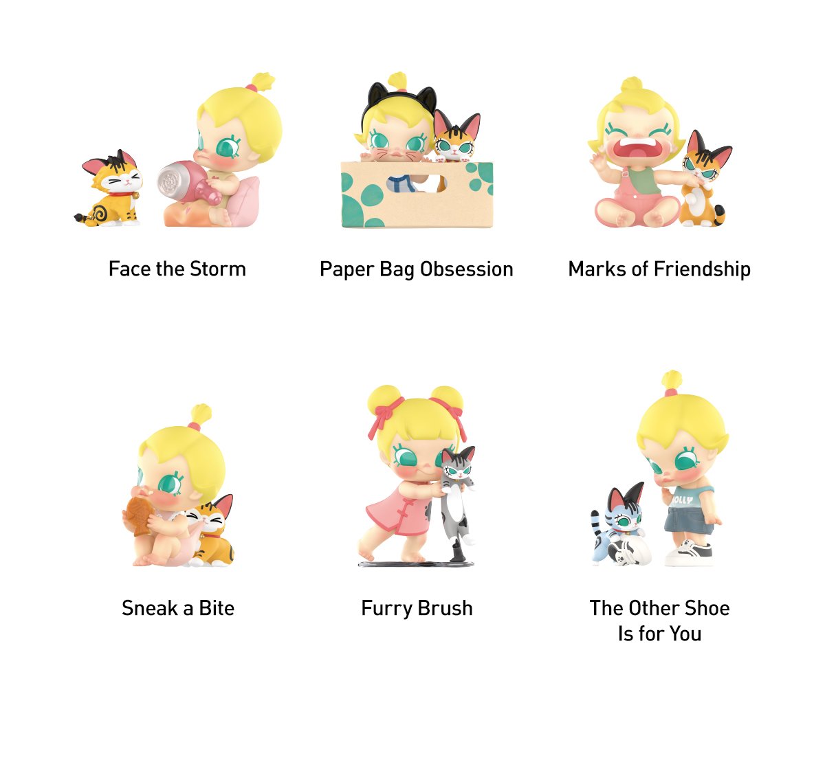 Baby Molly & Baby Tabby Series Figures - POP MART Official