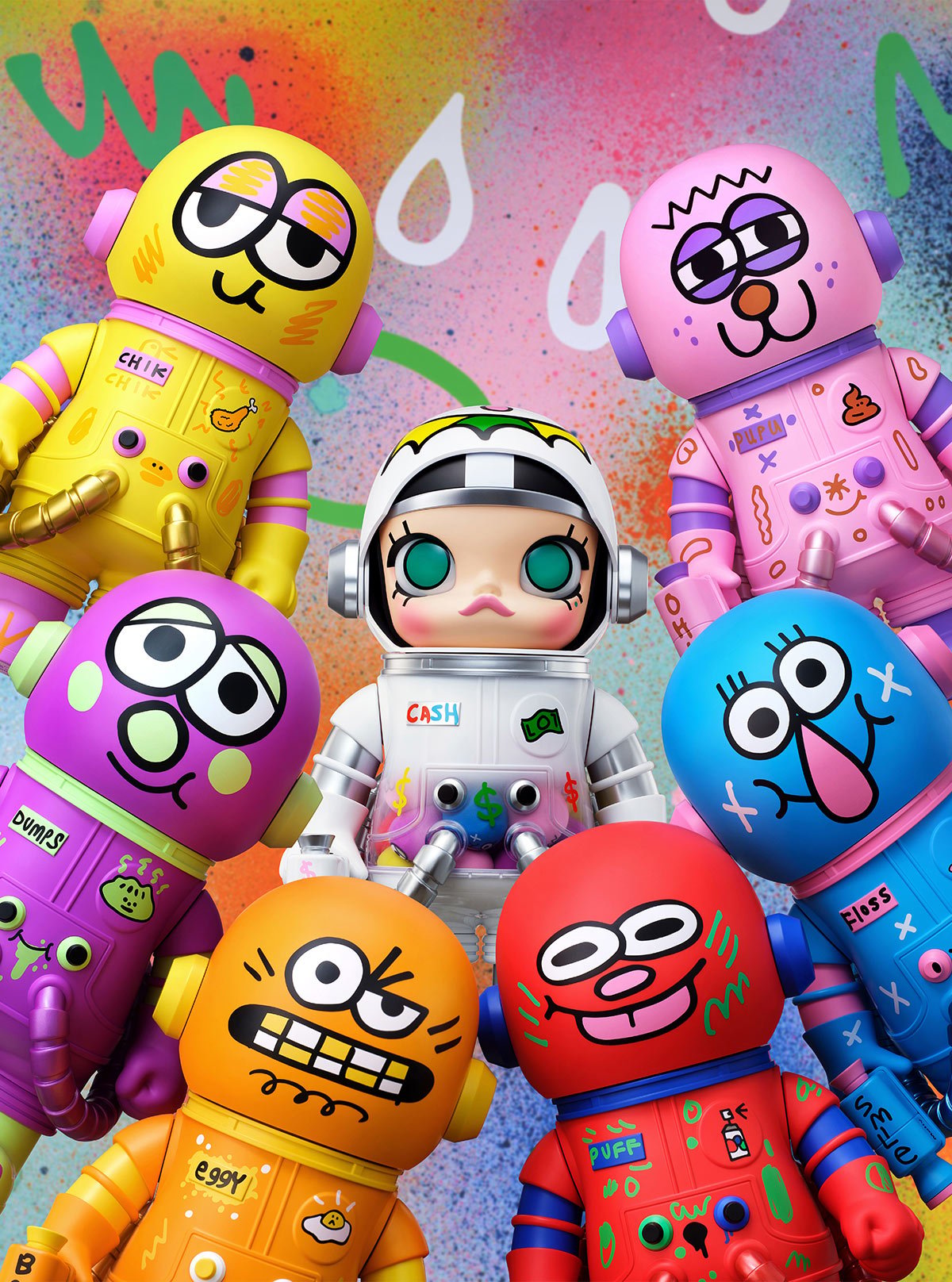 その他 MOLLY 400% JON BURGERMAN SPACE CADETS MEGA SPACE MOLLY 400% JON BURGERMAN SPACE CADETS Series - POP MART