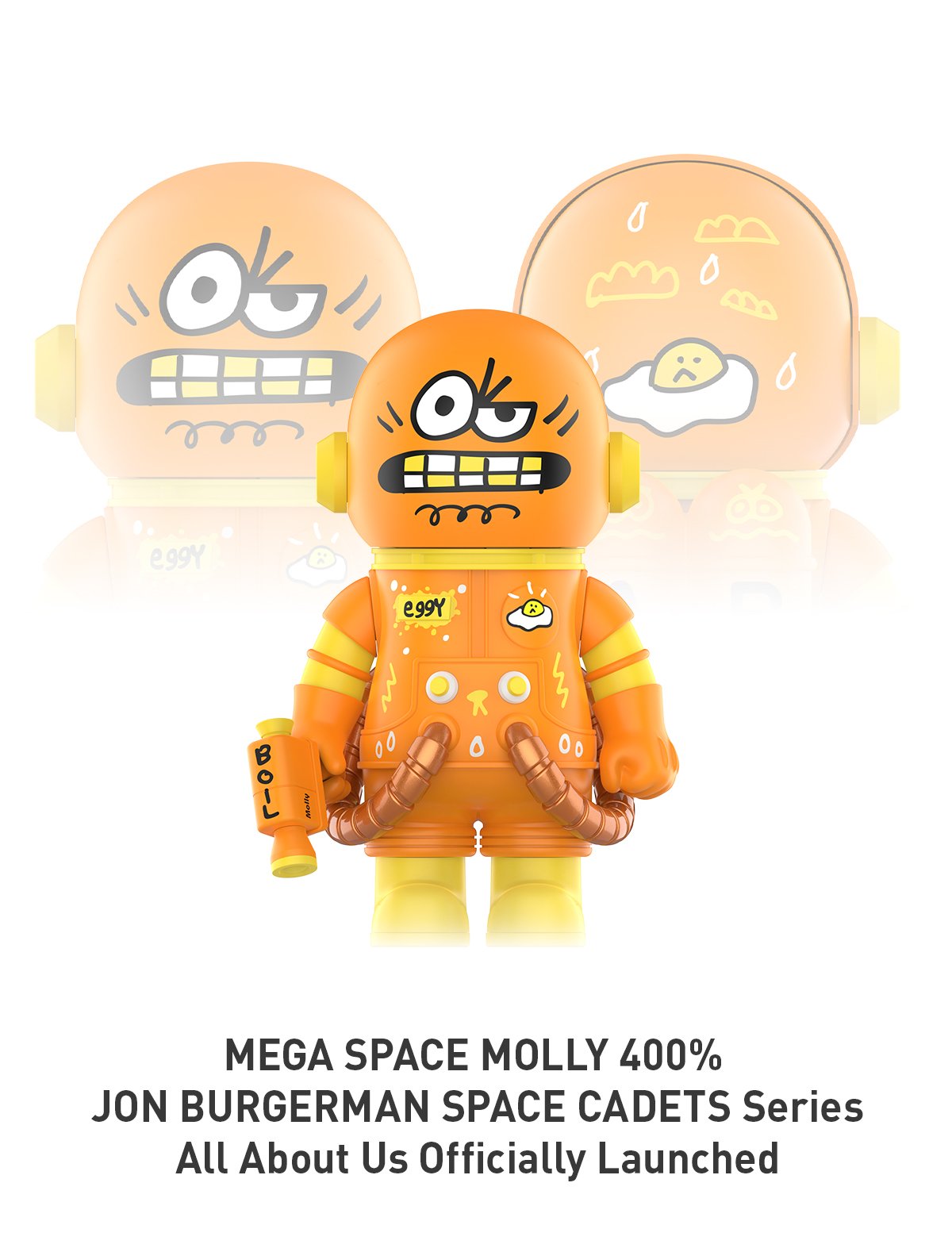 MEGA SPACE MOLLY 400% JON BURGERMAN SPACE CADETS Series - POP MART