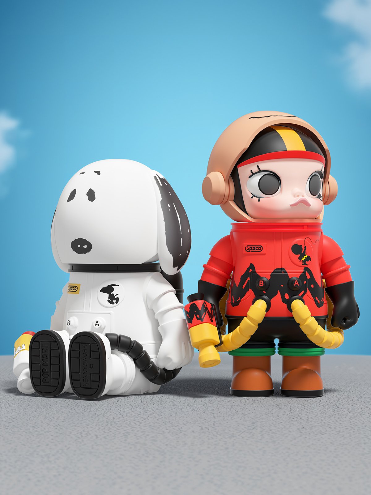 MEGA SPACE MOLLY 100% Charlie Brown & Snoopy | POP MART Official