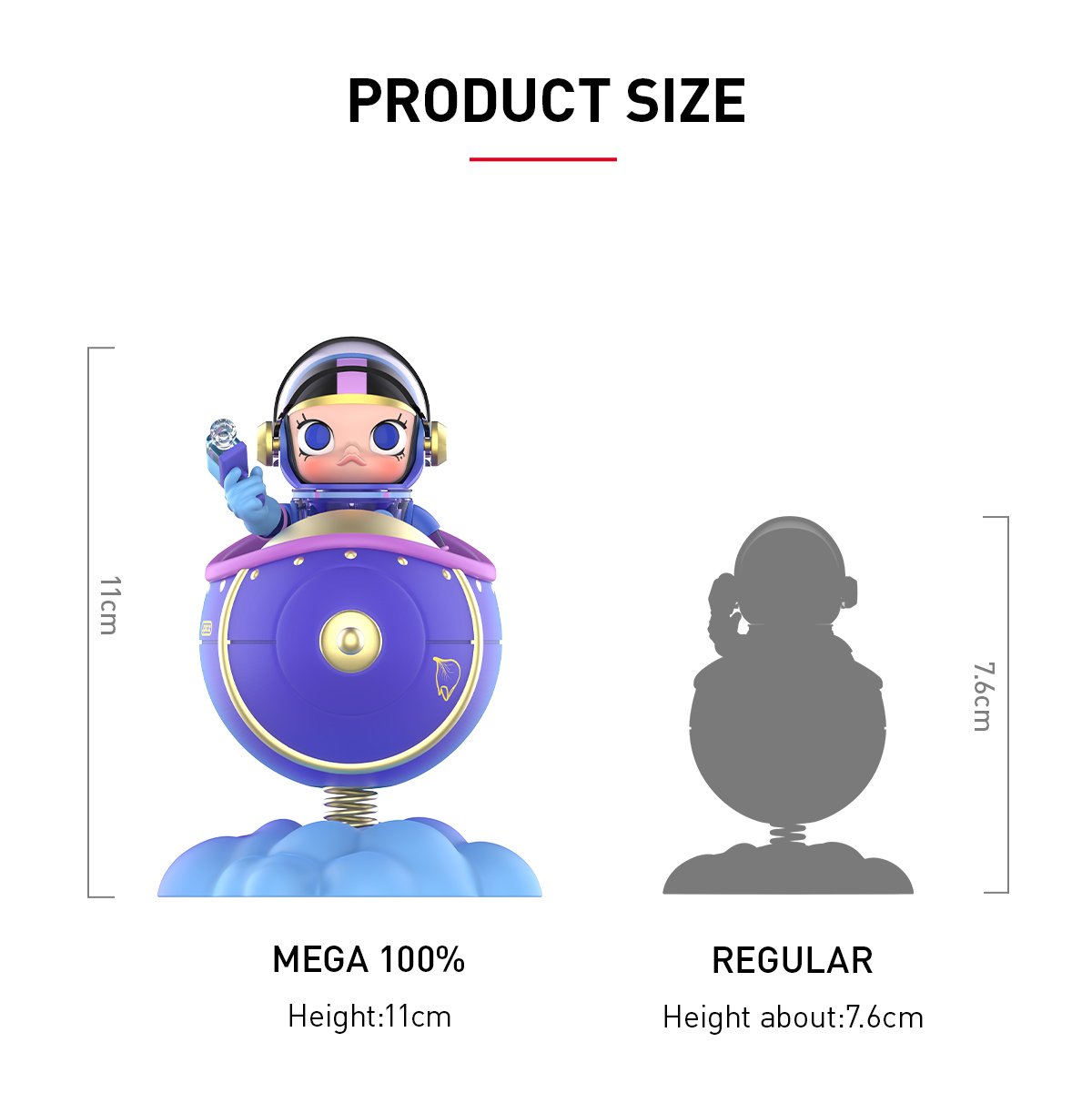 MEGA SPACE MOLLY 100% Blooming-Fleur de lys - POP MART Official