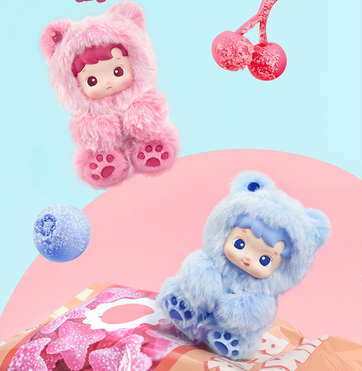 ぬいぐるみ Popmart Hacipupu Gummy Bear Series Plush HACIPUPU Gummy Bear Series-Vinyl Plush Pendant Blind Box - POP
