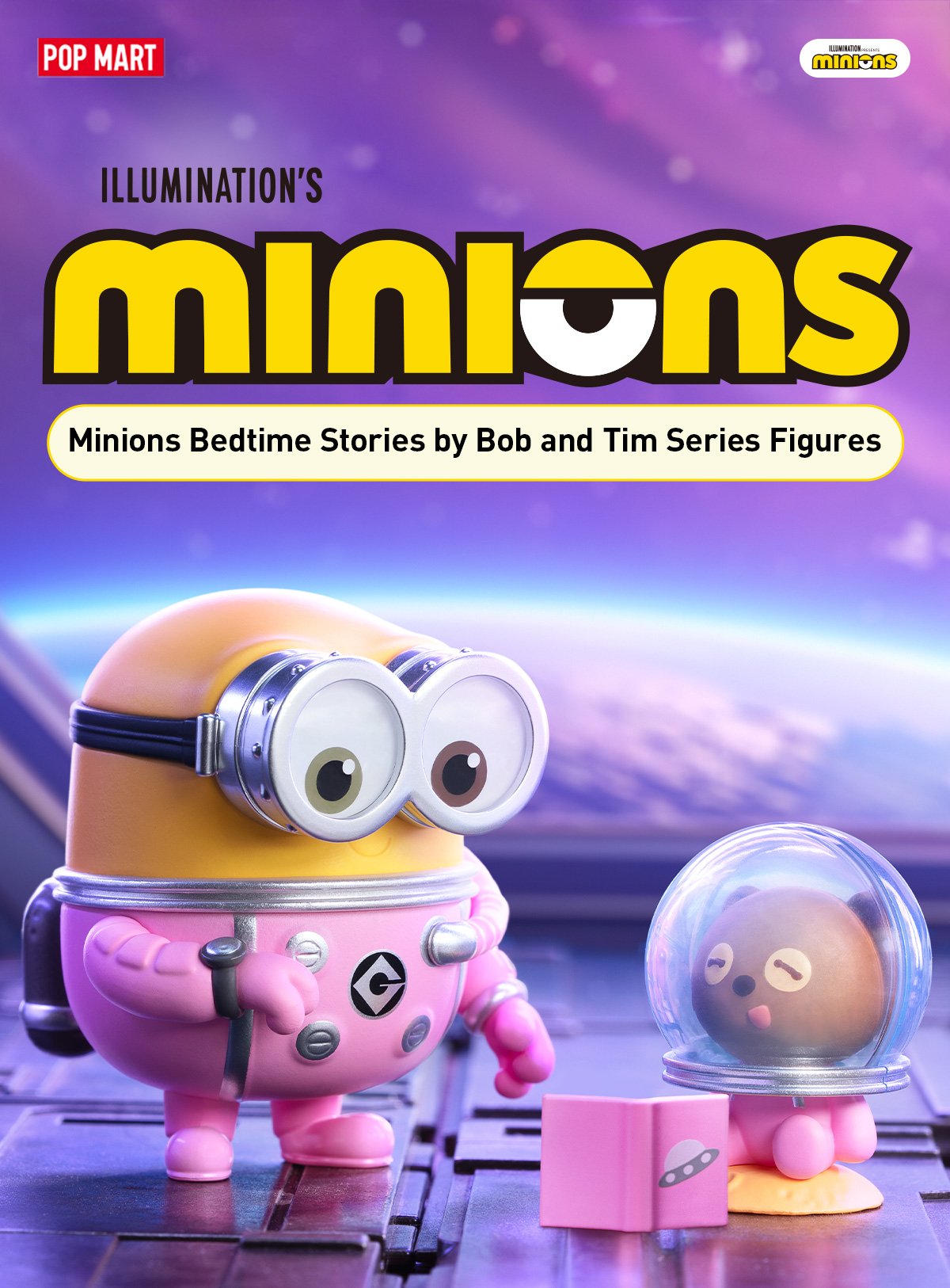 Minions Bedtime Stories by Bob and Tim Series Figures | POP MART