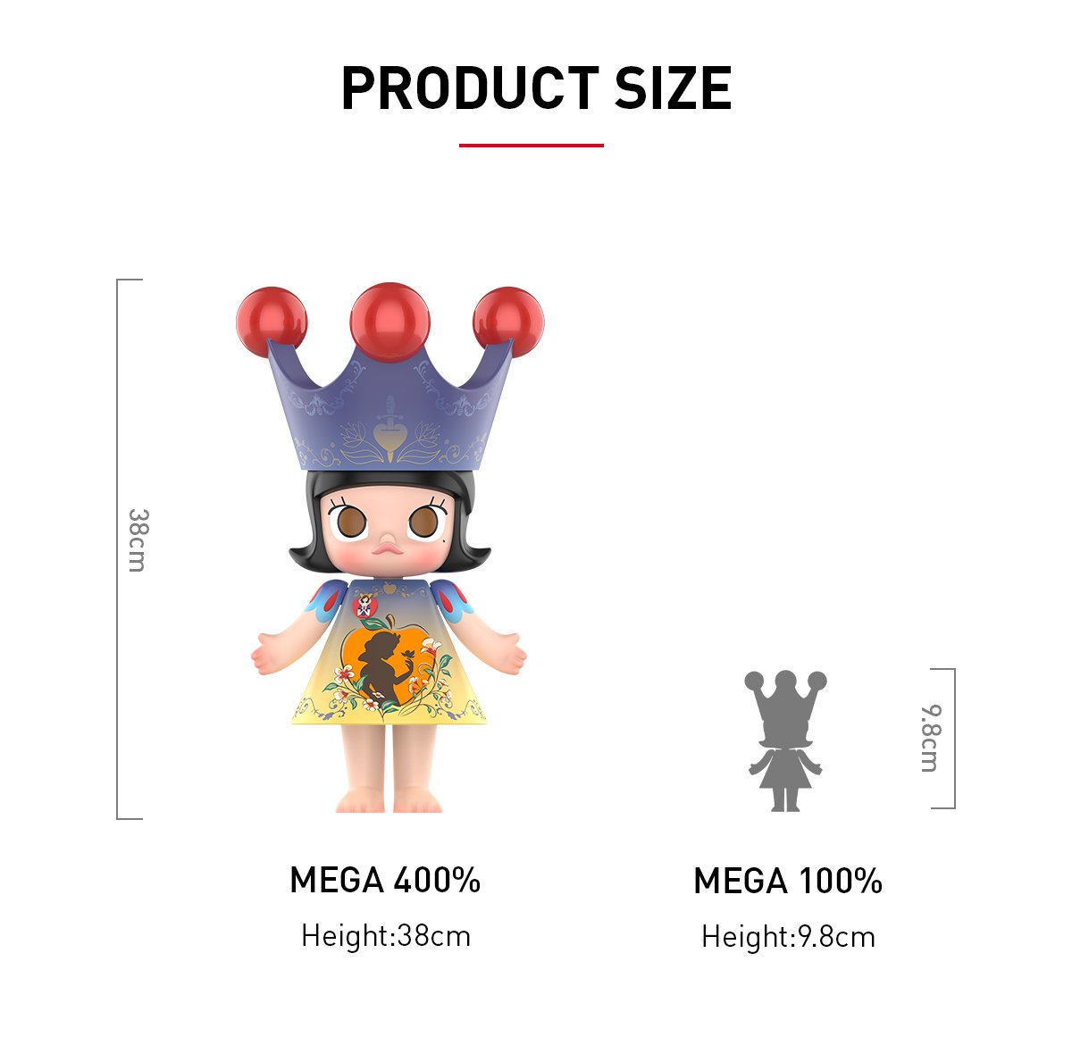 MEGA ROYAL MOLLY 400% Snow White - POP MART Official