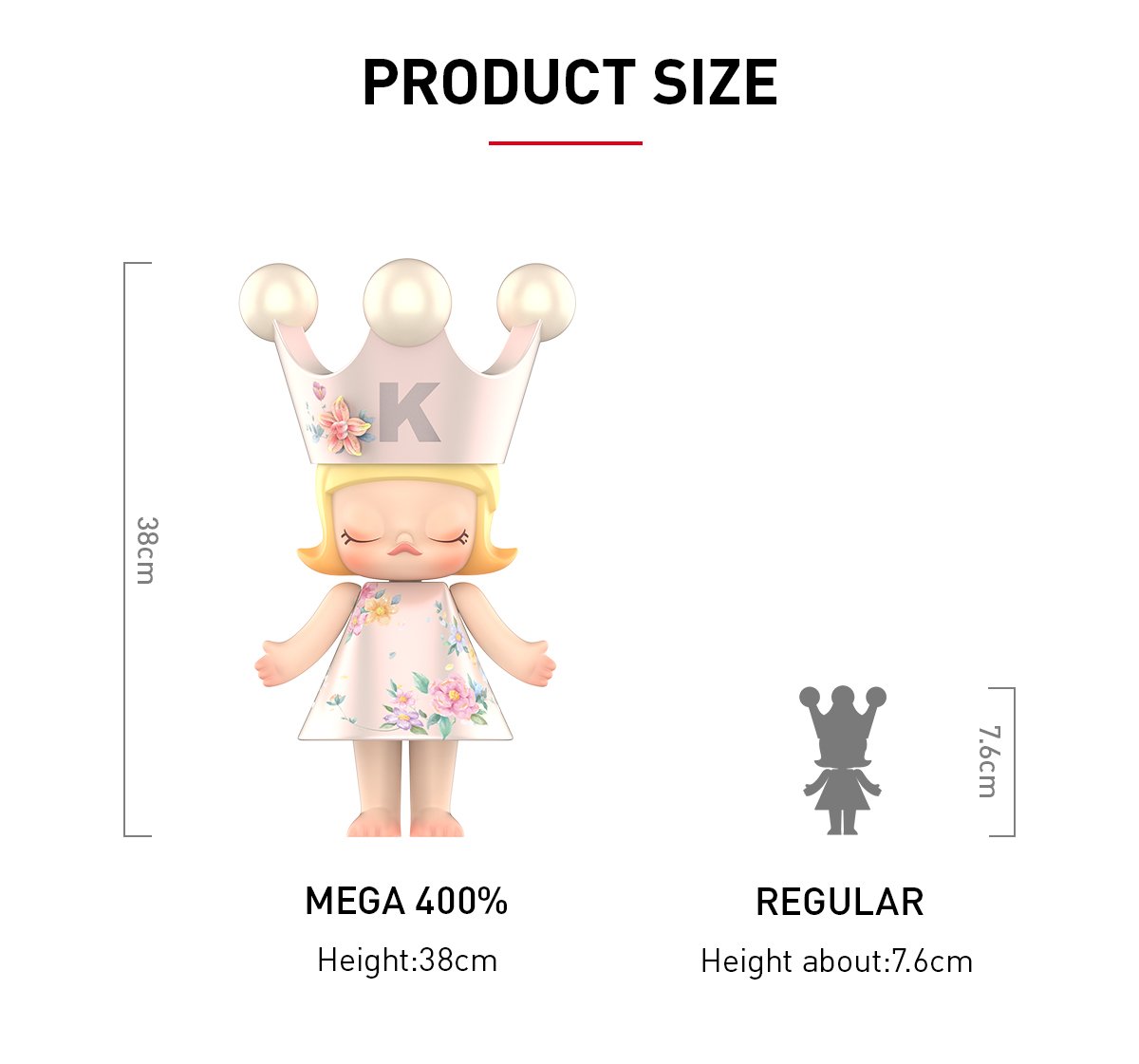MEGA ROYAL MOLLY 400% - Velvet Flowers - POP MART Official
