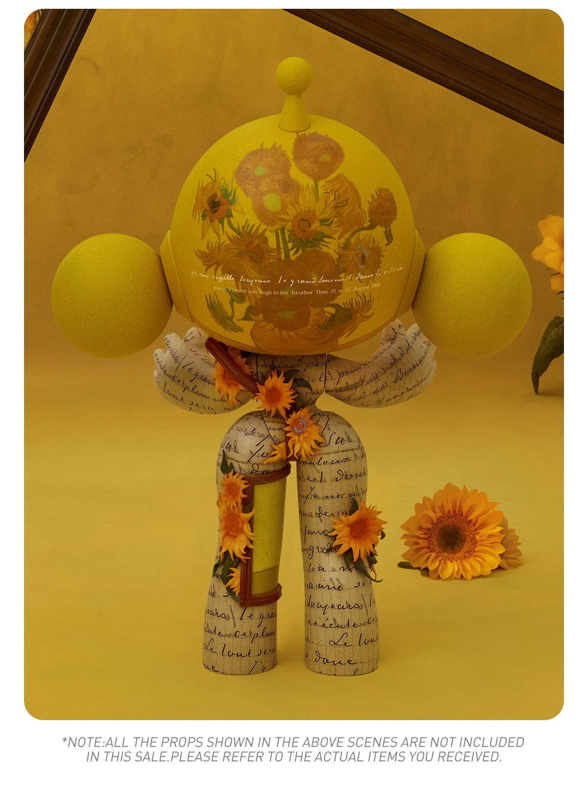 MEGA α SKULLPANDA 1000% Van Gogh Museum Sunflowers | POP MART Official