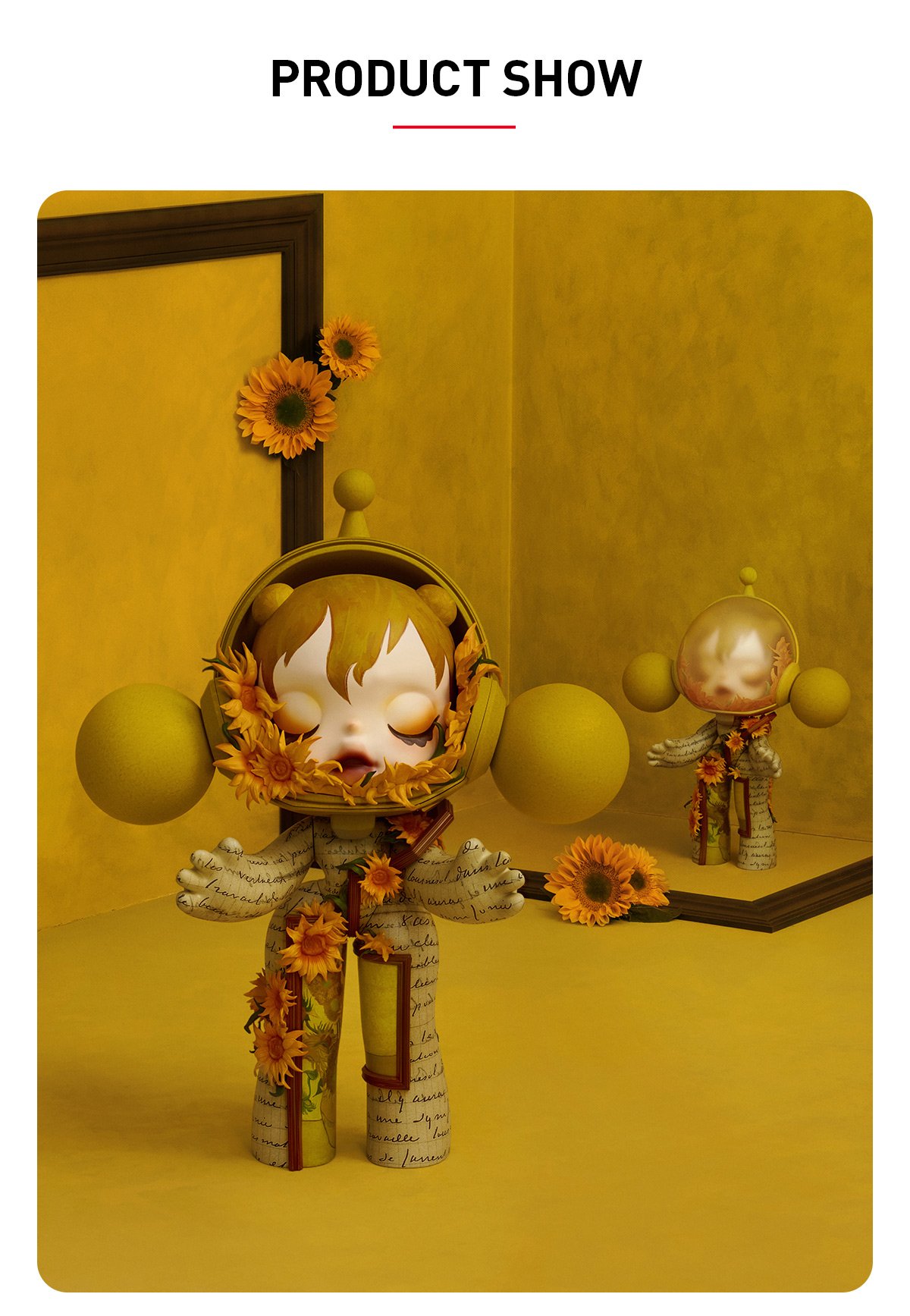 MEGA α SKULLPANDA 400% Van Gogh Museum Sunflowers - POP MART Official