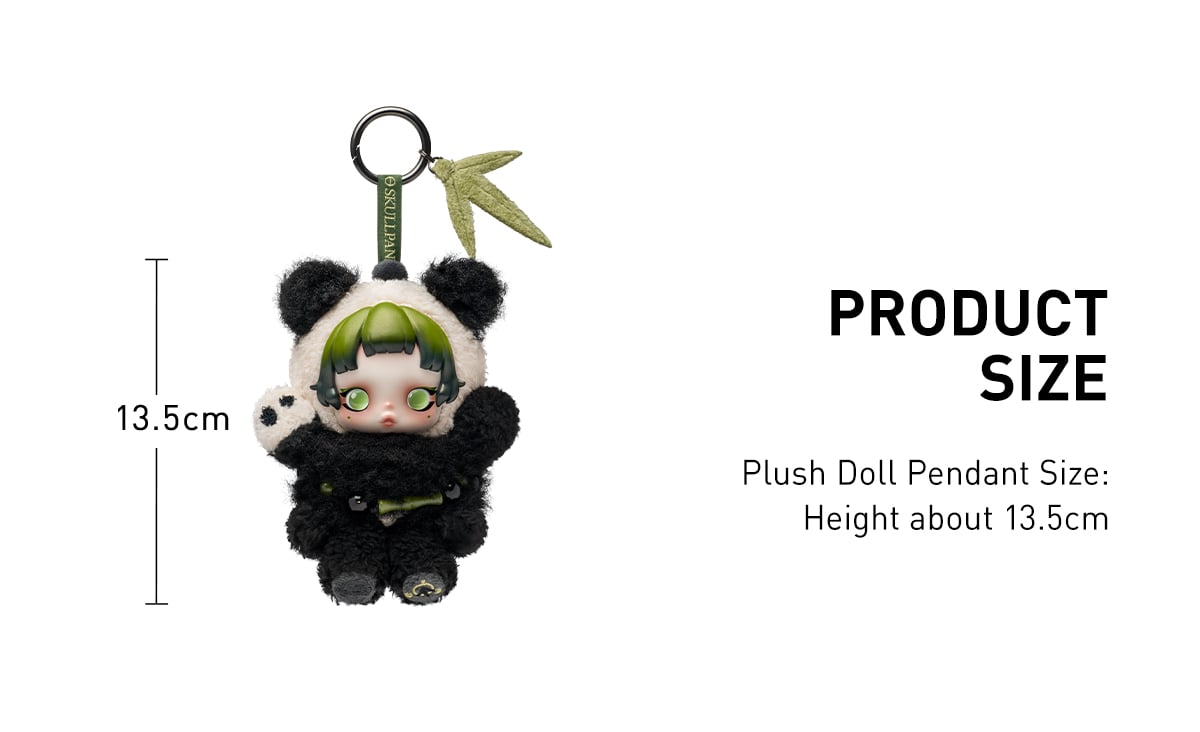 SKULLPANDA Lazy Panda Plush Doll Pendant - POP MART Official