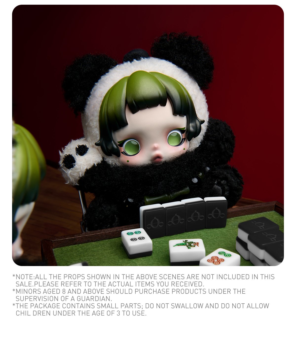 SKULLPANDA Lazy Panda Plush Doll Pendant - POP MART Official