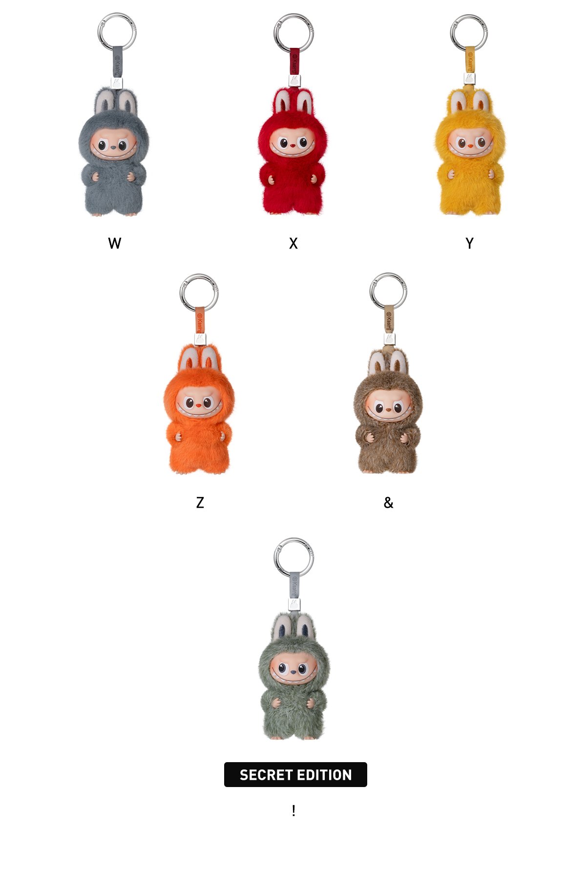 THE MONSTERS Pin for Love Series-Vinyl Plush Pendant Blind Box