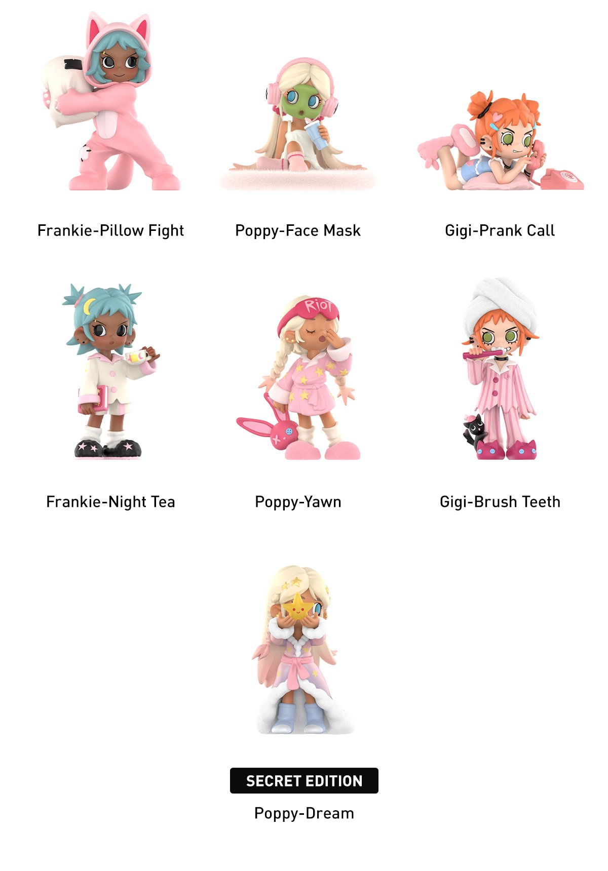 Lil Peach Riot Sleepover Series Figures - POP MART Official