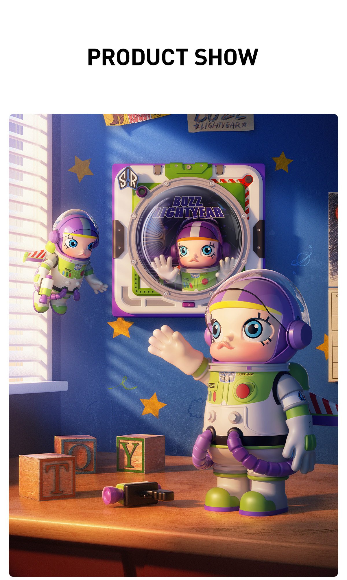 MEGA SPACE MOLLY 1000% BUZZ LIGHTYEAR - POP MART Official