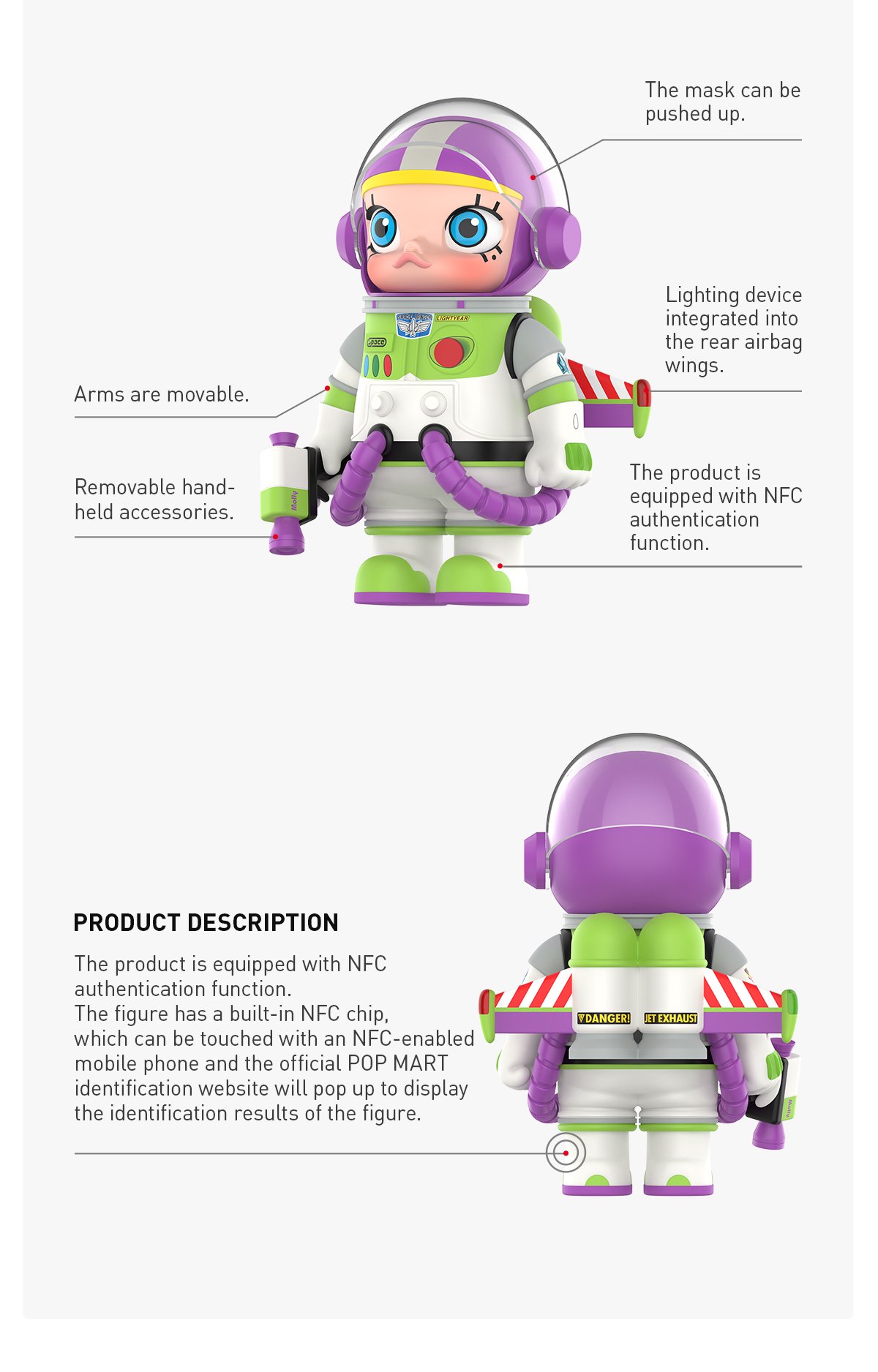 MEGA SPACE MOLLY 1000% BUZZ LIGHTYEAR - POP MART Official