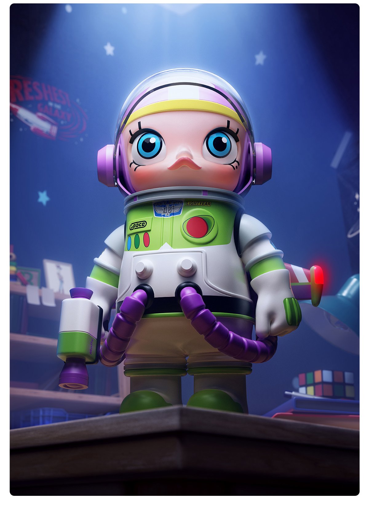 MEGA SPACE MOLLY 1000% BUZZ LIGHTYEAR - POP MART Official