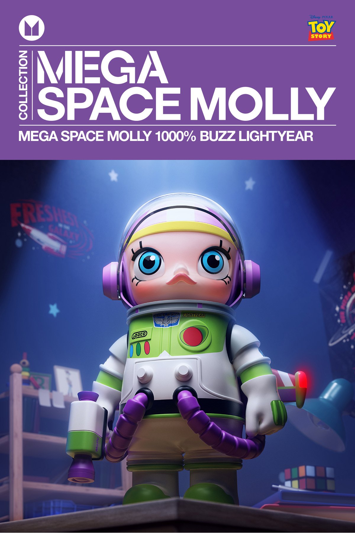 MEGA SPACE MOLLY 1000% BUZZ LIGHTYEAR - POP MART Official