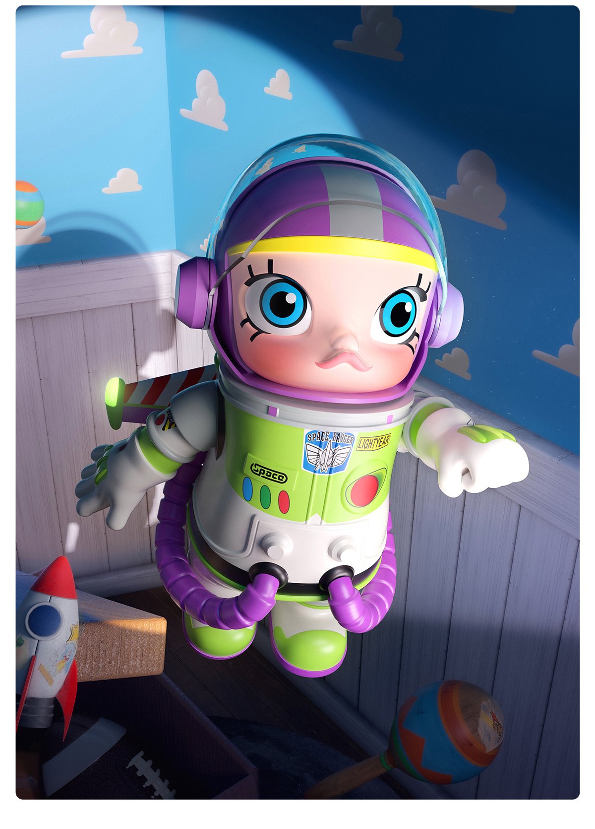 MEGA SPACE MOLLY 400% Buzz Lightyear - POP MART Official