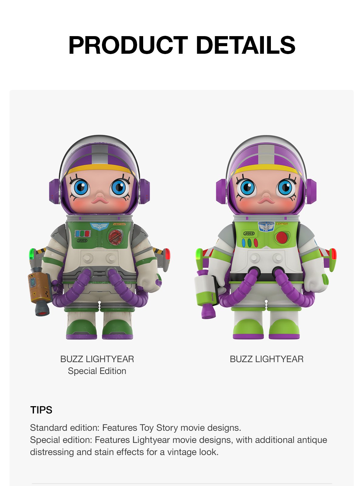 ポップマート Space Molly 400% Buzz Lightyear MEGA SPACE MOLLY 400% Buzz Lightyear - POP MART Official
