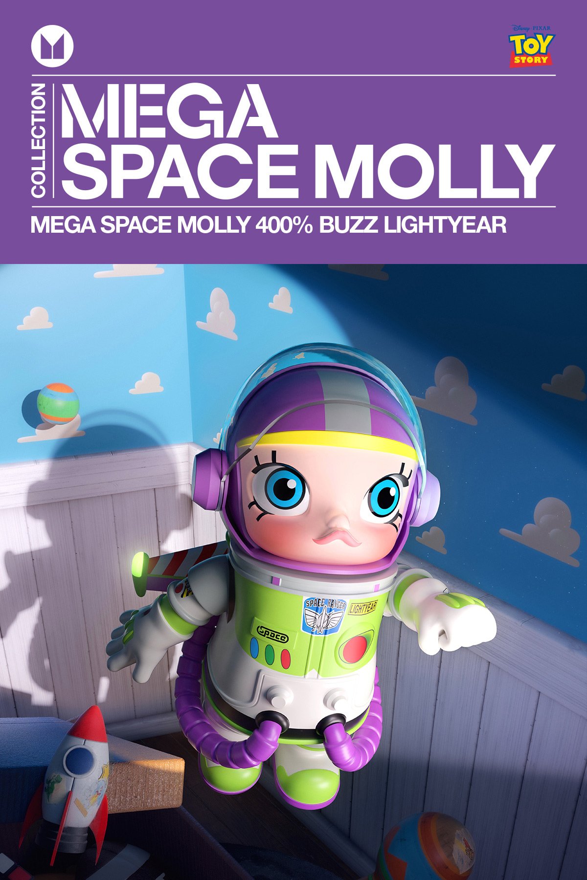 MEGA SPACE MOLLY 400% Buzz Lightyear - POP MART Official