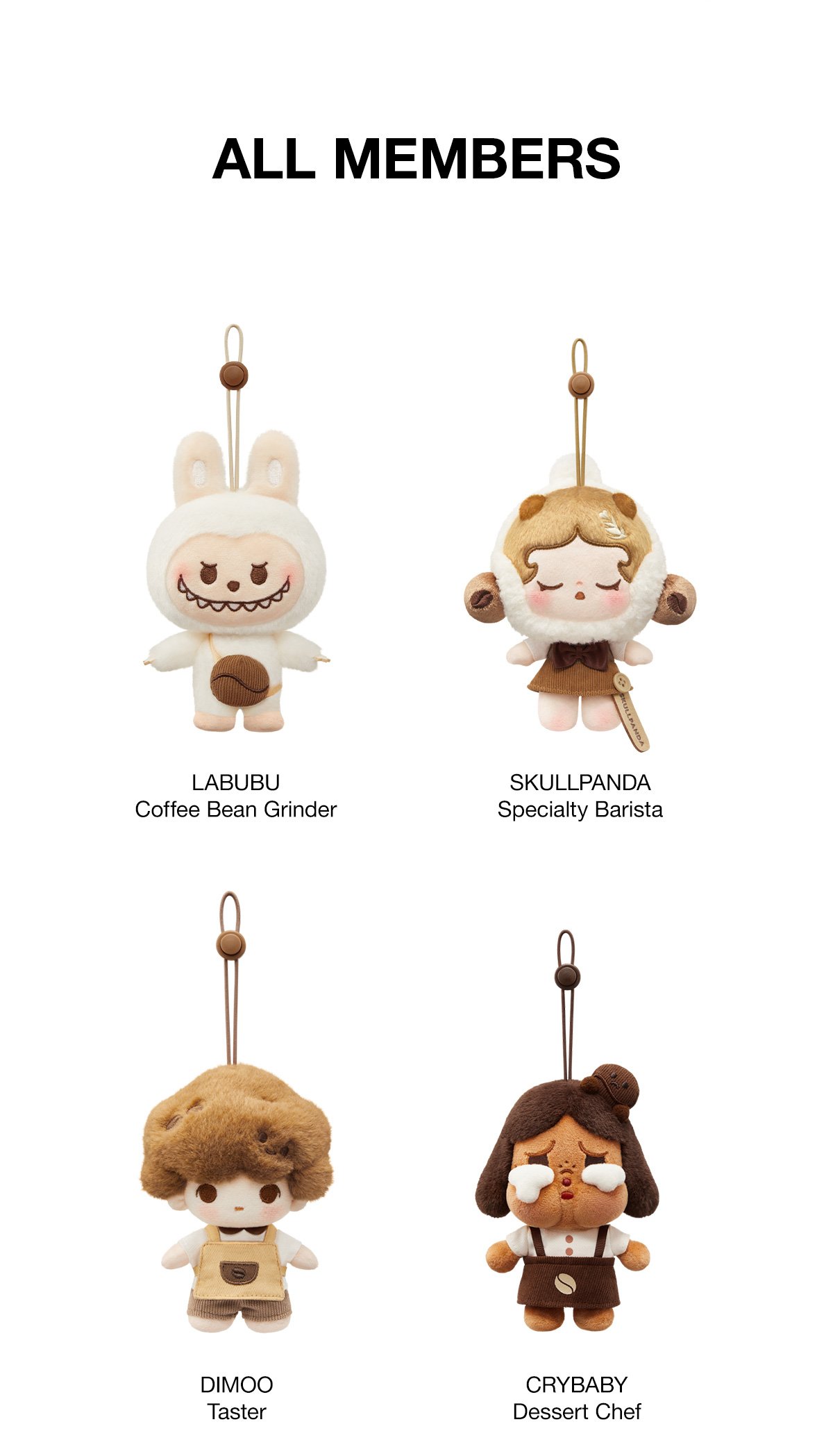 POP BEAN Coffee Factory Series-Plush Pendant - POP MART Official