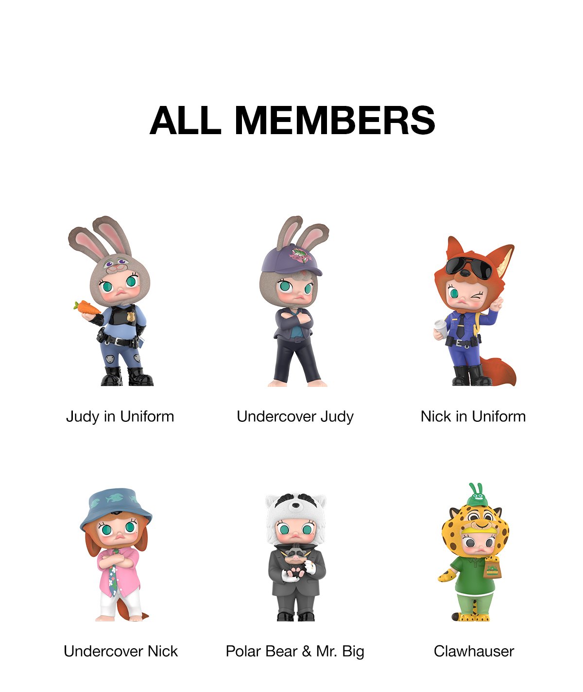 MOLLY × Zootopia Co-branded Series Figures | POP MART Official