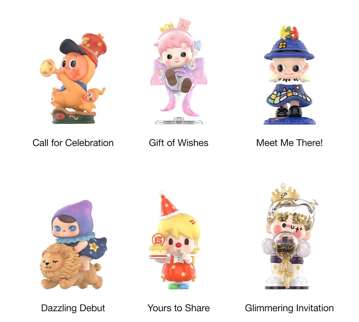 Celebrating the Moment POP MART 15th Anniversary Series Figures