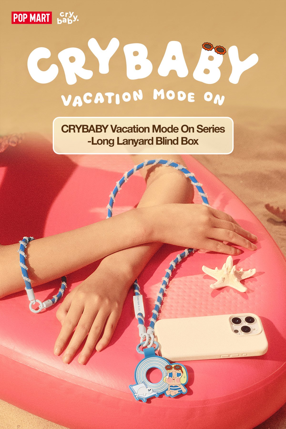 CRYBABY Vacation Mode On Series-Long Lanyard Blind Box - POP MART