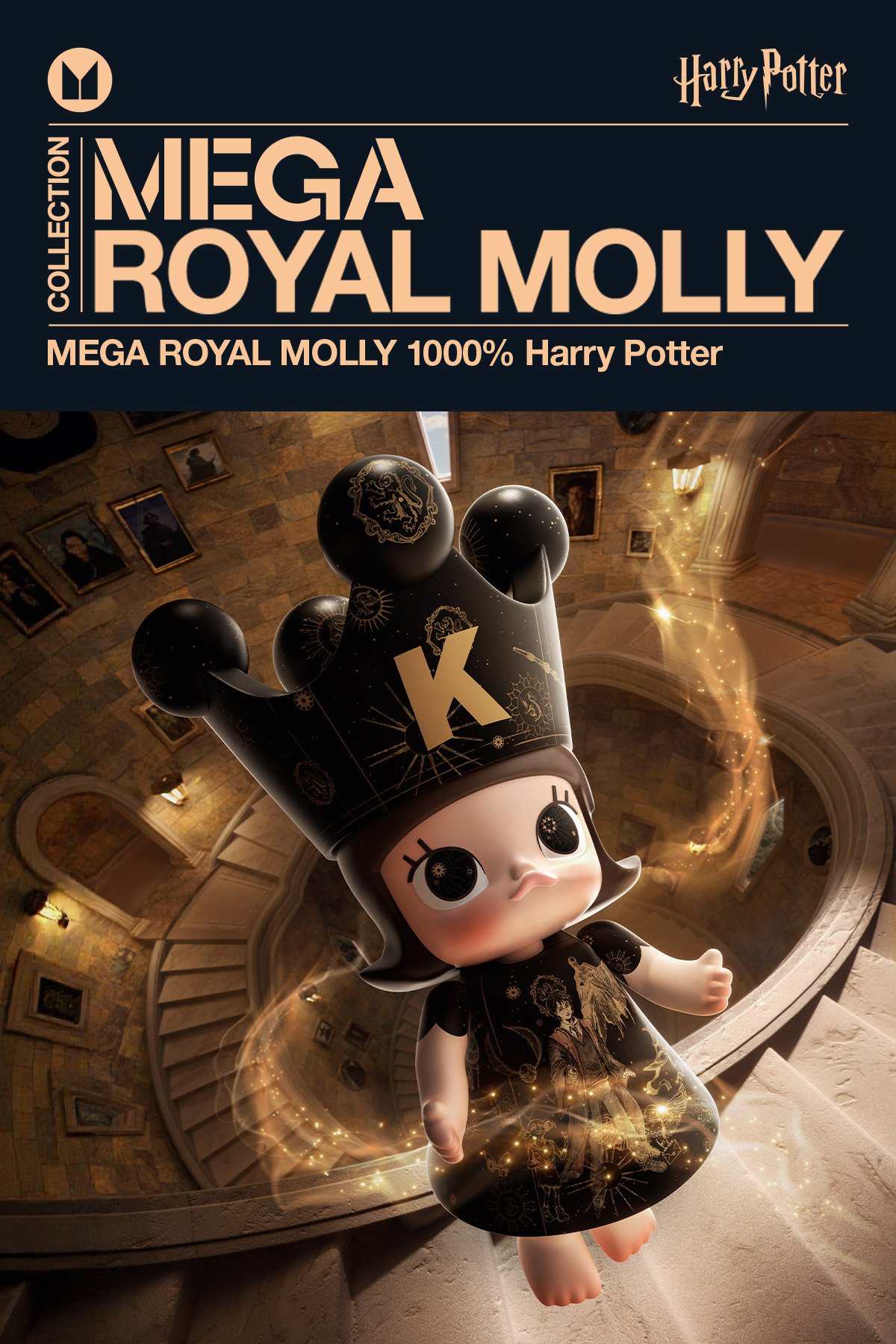 MEGA ROYAL MOLLY 1000% Harry Potter - POP MART Official