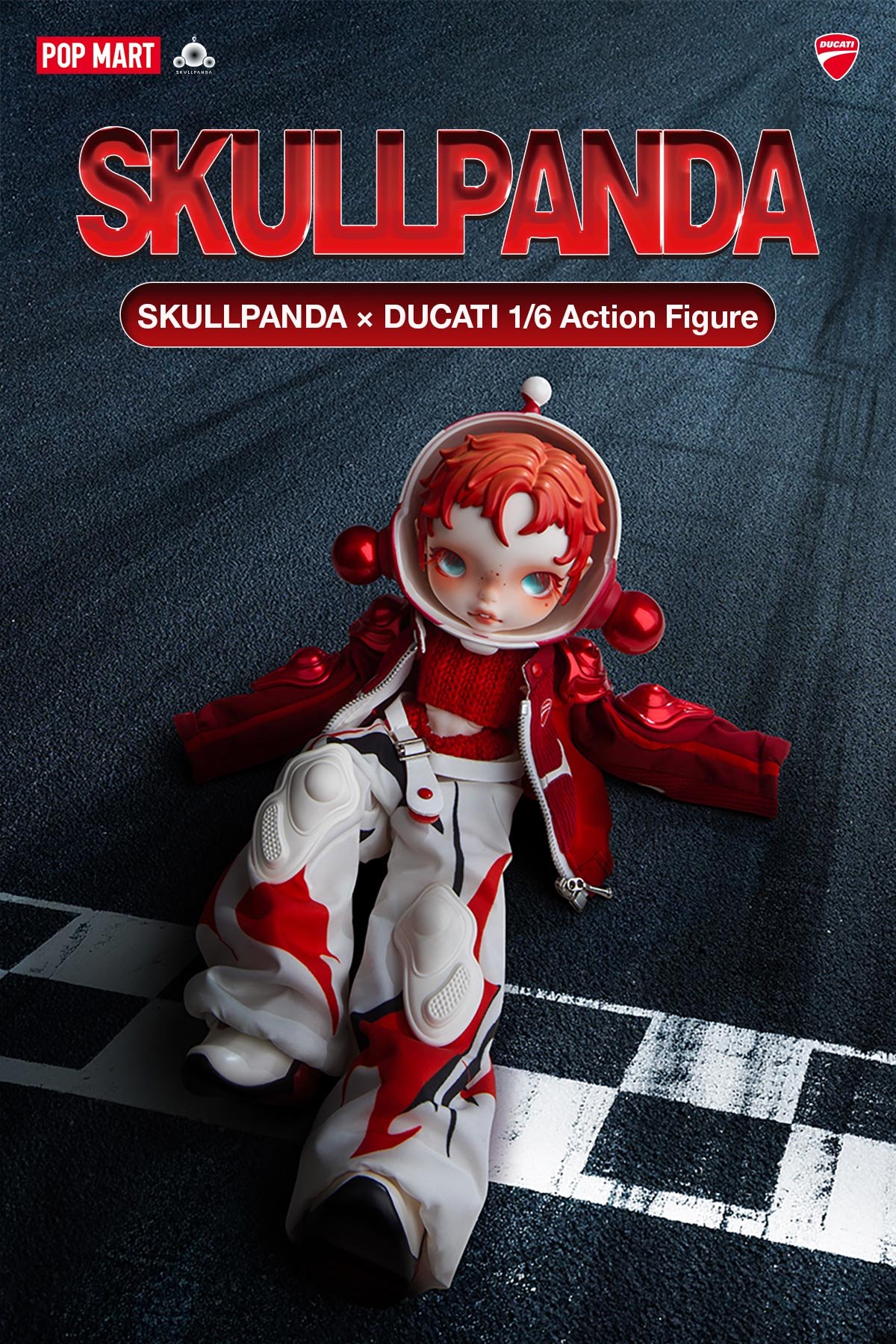 SKULLPANDA × DUCATI 1/6 Action Figure | POP MART Official
