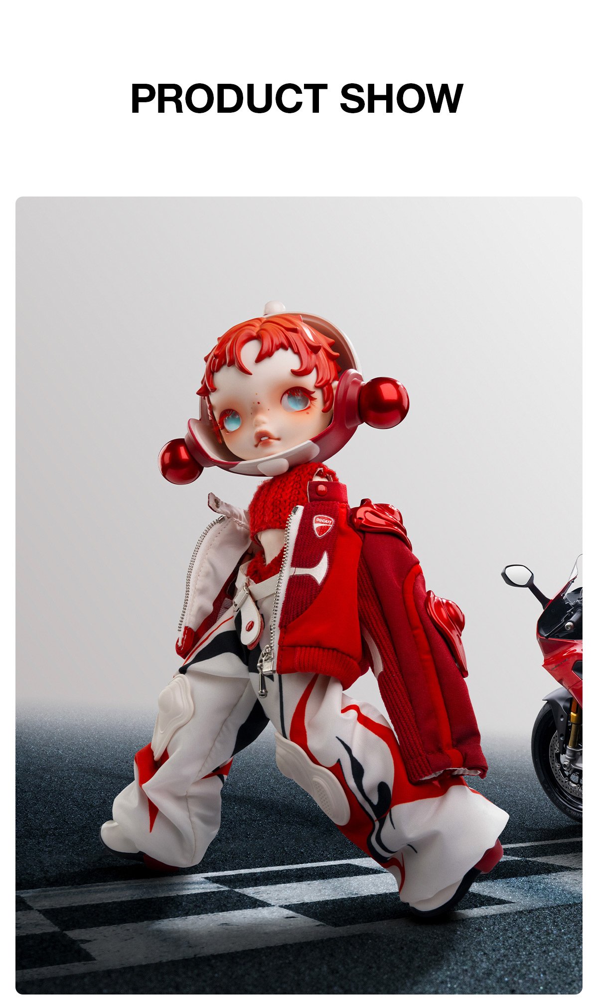 SKULLPANDA × DUCATI 1/6 Action Figure | POP MART Official