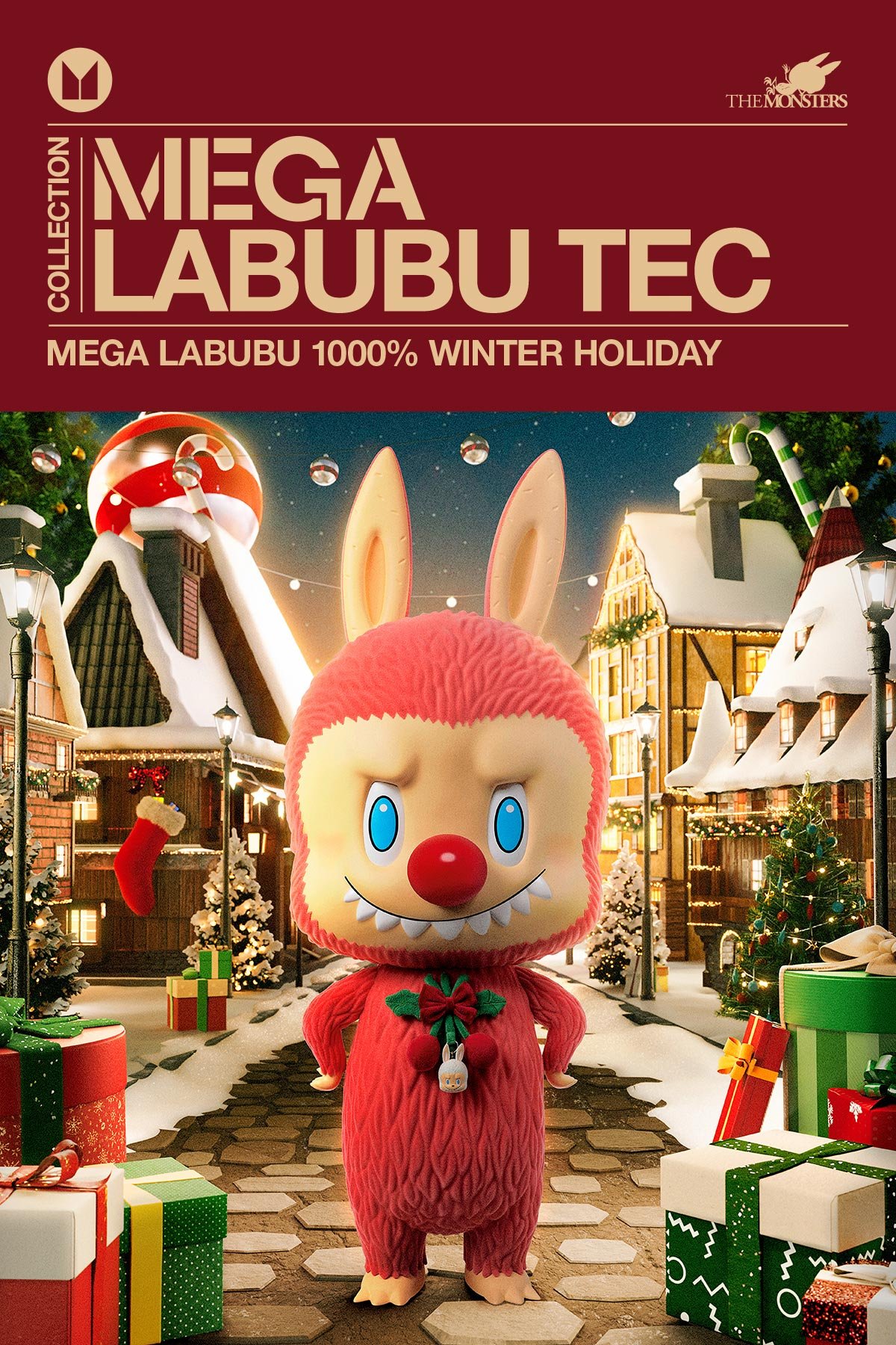 MEGA LABUBU TEC 1000% Winter Holiday | POP MART Official
