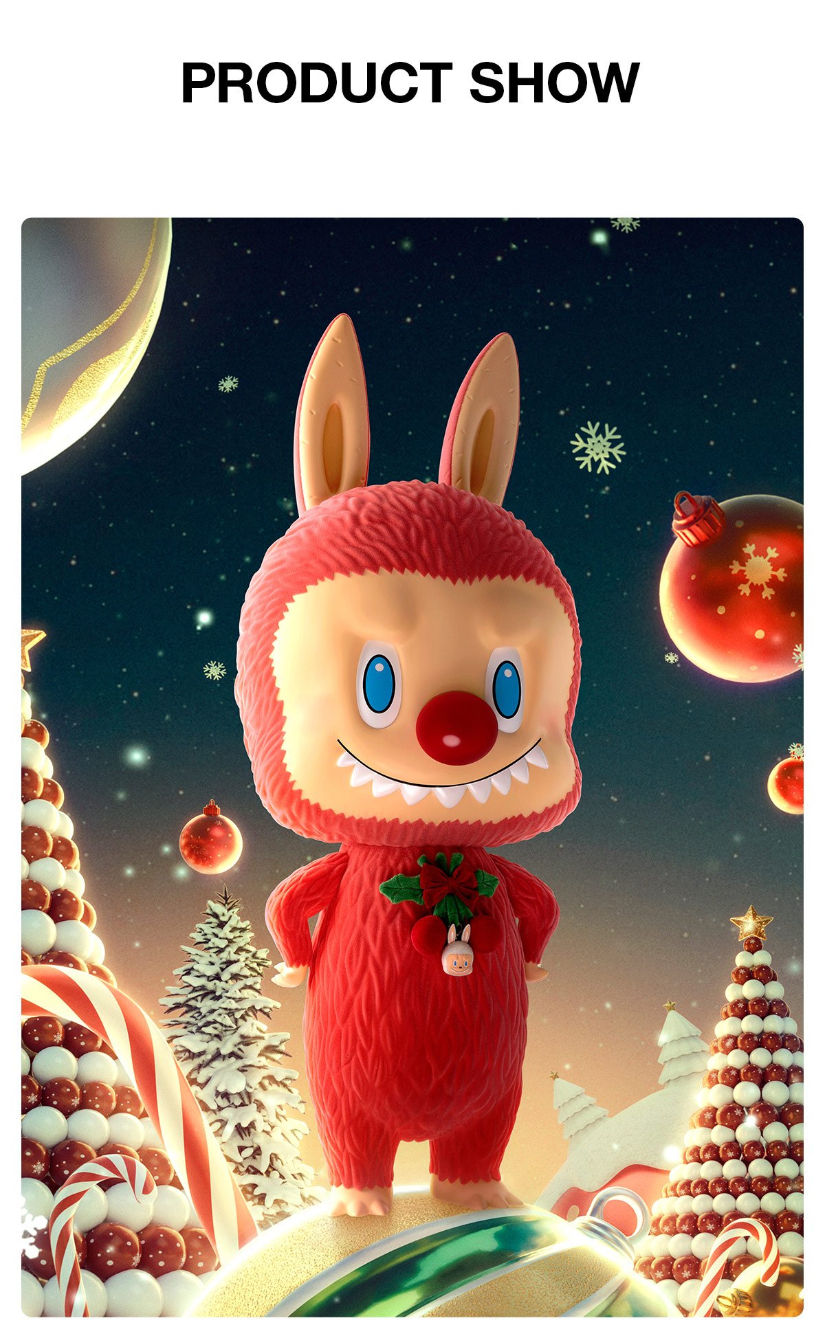 MEGA LABUBU TEC 1000% Winter Holiday | POP MART Official
