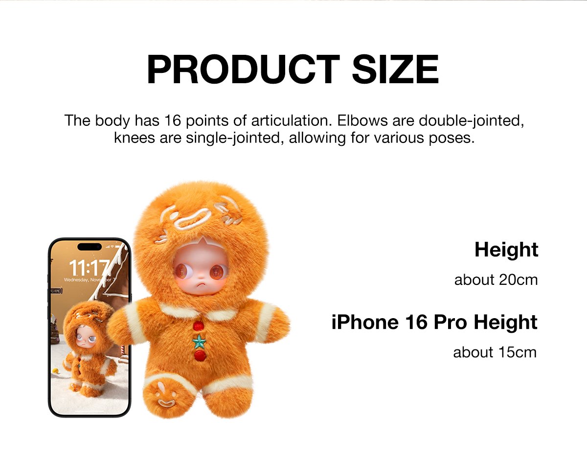 Zsiga Gingerbread Man 1/8 Action Figure - POP MART Official