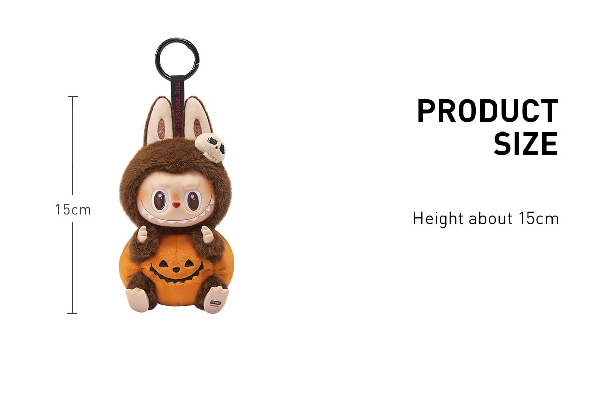 Happy Halloween Party Series-Sitting Pumpkin Vinyl Plush Pendant