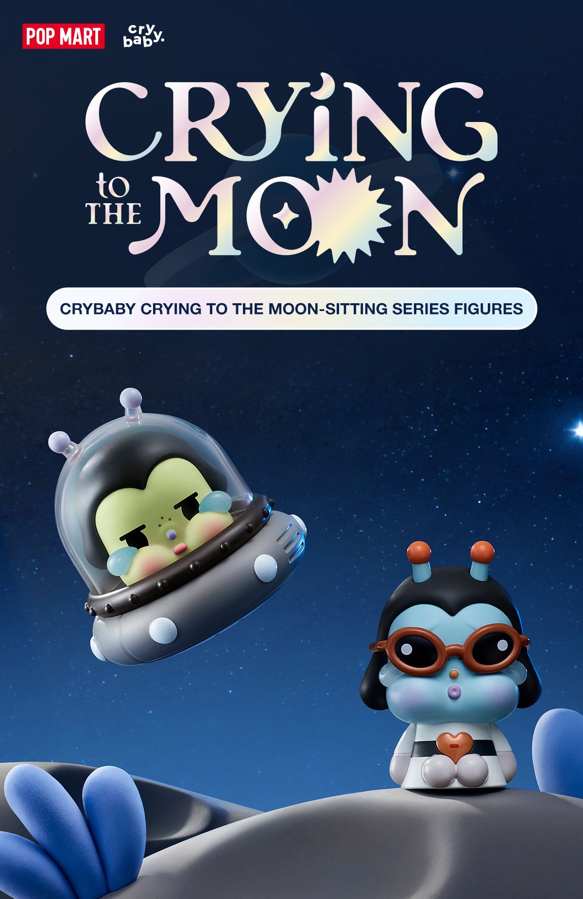 CRYBABY CRYING TO THE MOON-SITTING SERIES FIGURES - POP MART Official