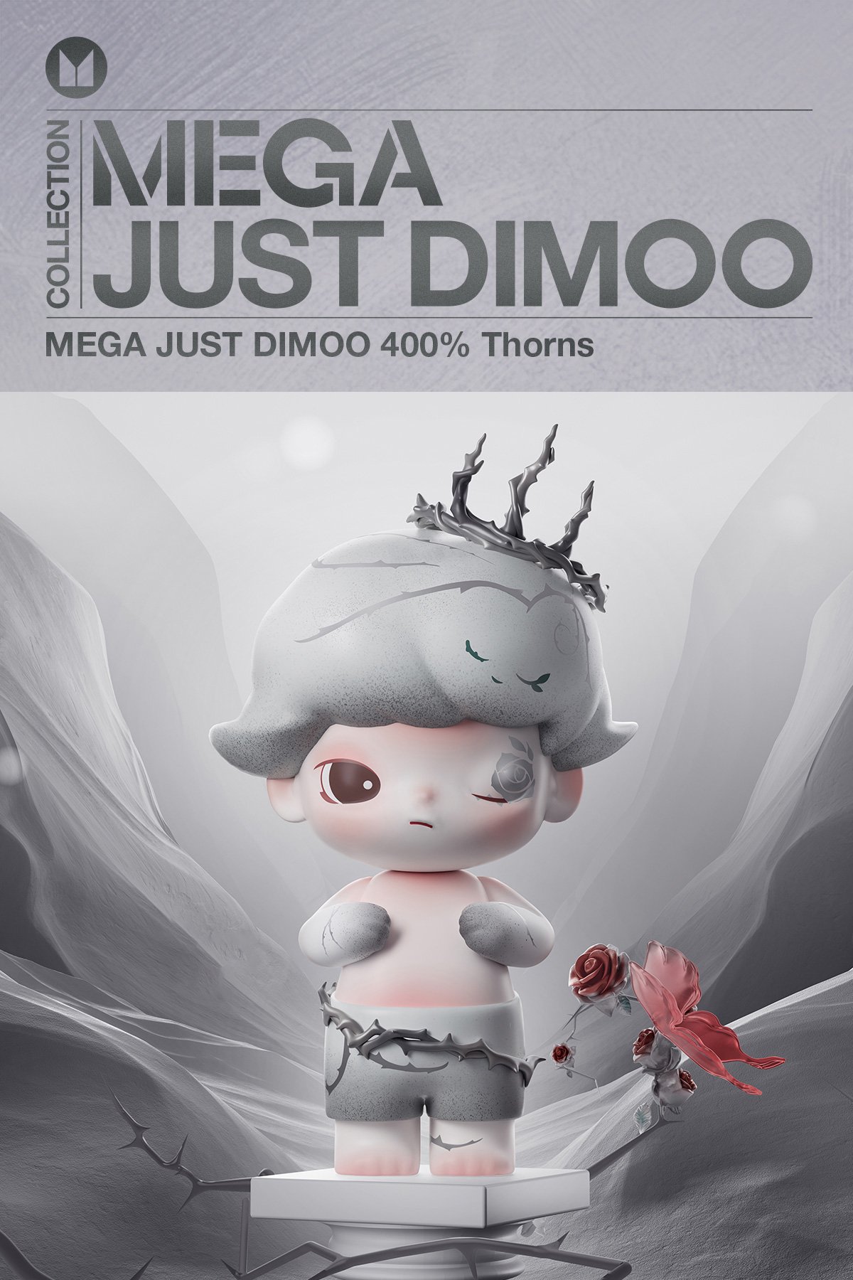 MEGA JUST DIMOO 400% Thorns - POP MART Official
