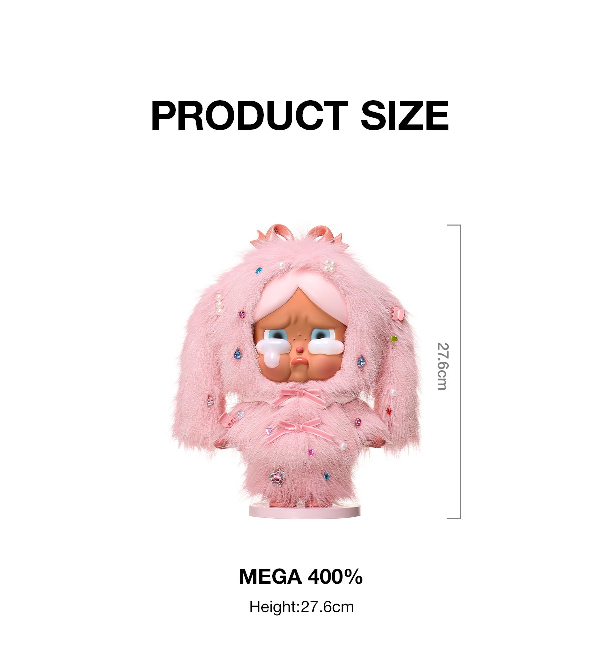 MEGA CRYBABY 400% Crying in Pink - POP MART Official