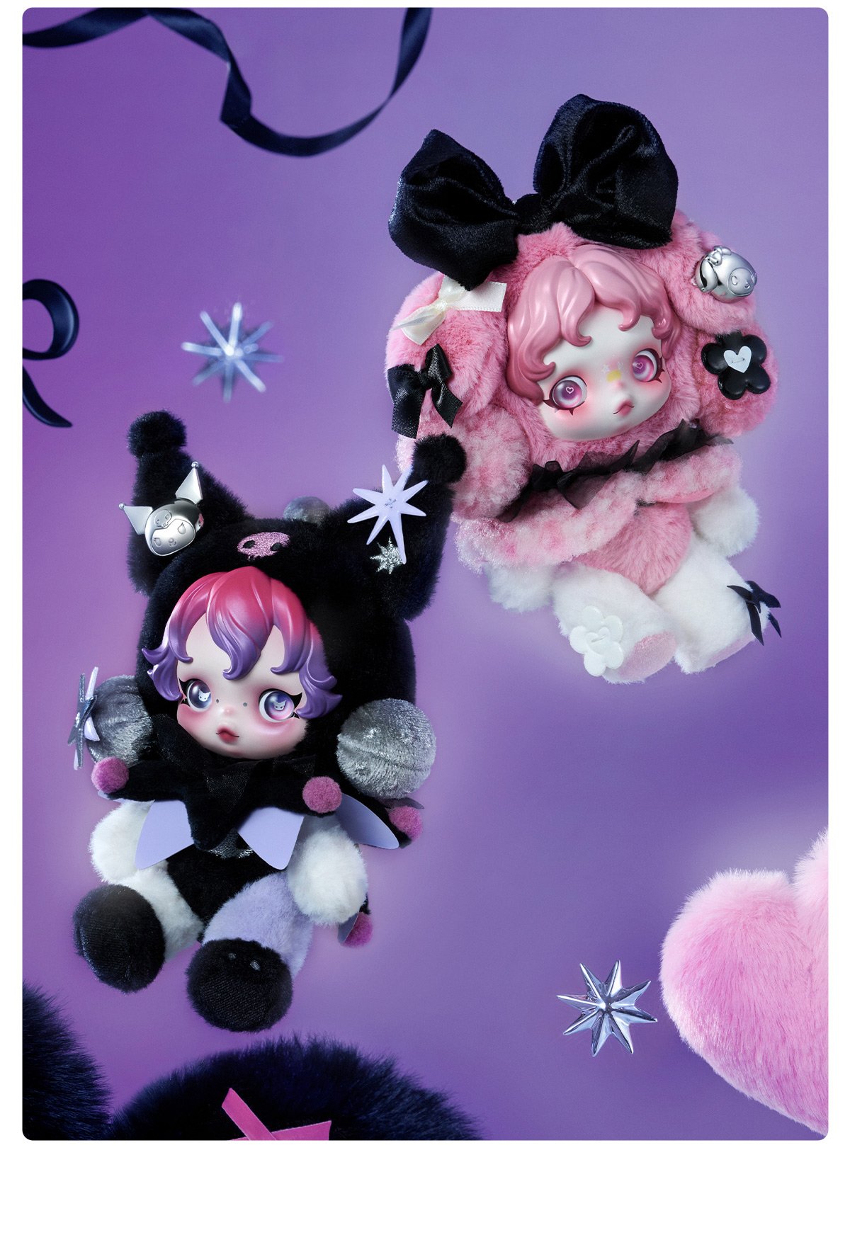 SKULLPANDA × KUROMI Plush - POP MART Official