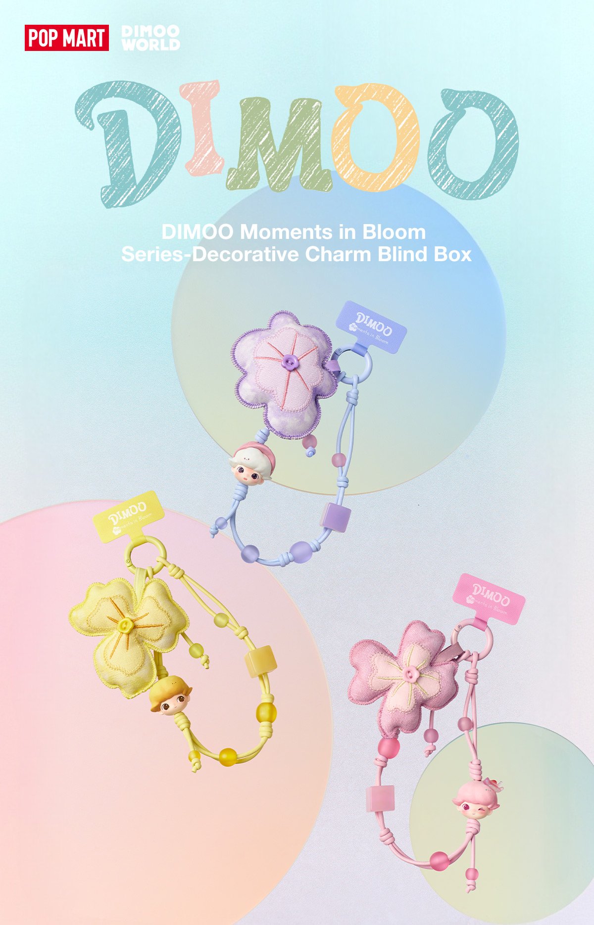 DIMOO Moments in Bloom Series-Decorative Charm Blind Box - POP